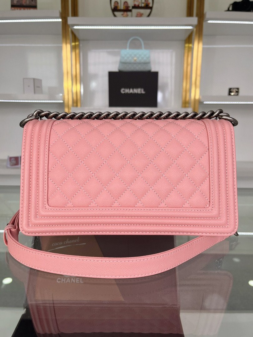 Túi Xách Chanel Leboy Siêu Cấp Hồng Size 25cm M67086